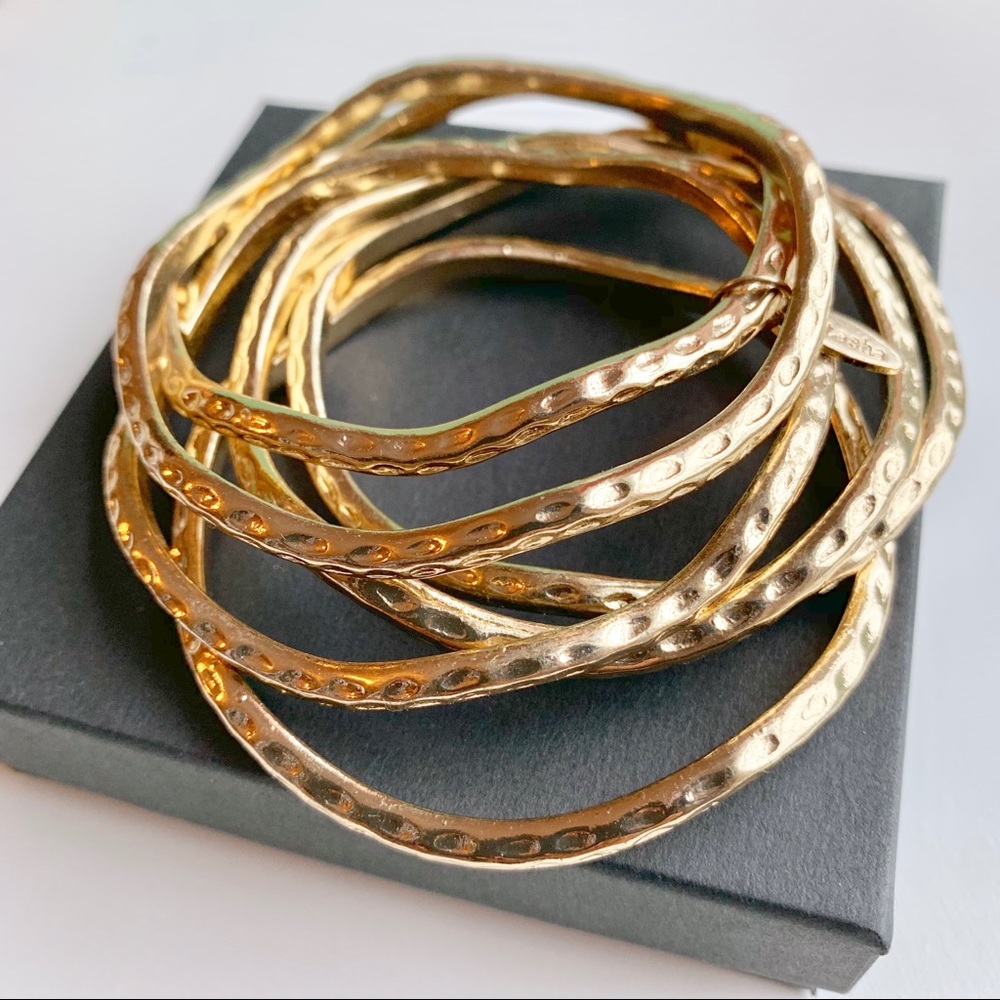 Set of 6 Gold Bangles